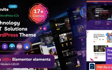Invite - IT Solutions &amp; Technology WordPress Theme v1.0.9