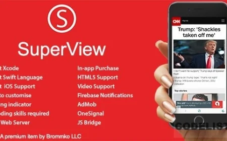 SuperView v3.0.0 - WebView App for iOS with Push Notification, AdMob, In-app Purchase