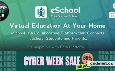 eSchool v1.0.3 - Virtual School Management System Flutter App with Laravel Admin Panel