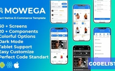 mowega React Native for E-Commerce Shopping Template