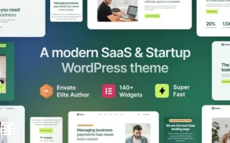 Ultran - SaaS &amp; Startup WordPress Theme v1.0.1