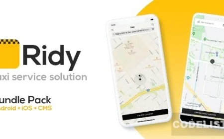 Ridy v3.4.0 - Taxi Application Android & iOS + Dashboard