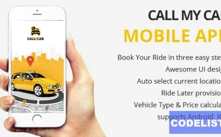 Online Taxi Booking App - Call My Cab Mobile App