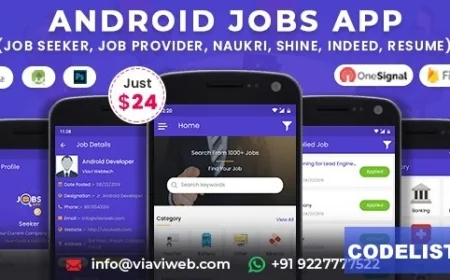 Android Jobs App v1.3 - Job Seeker, Job Provider, Naukri, Shine, Indeed, Resume