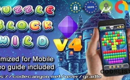 Puzzle Block Wild V4 (Admob + GDPR + Android Studio)