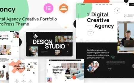 Goncy - Digital Agency &amp; Creative Portfolio WordPress Elementor Theme v1.0.2