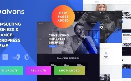 Aivons - Business Consulting WordPress Theme v1.2.1