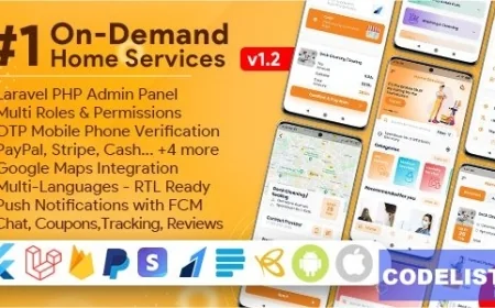 On-Demand Home Services, Business Listing, Handyman Booking with Admin Panel v1.2.2 - nulled