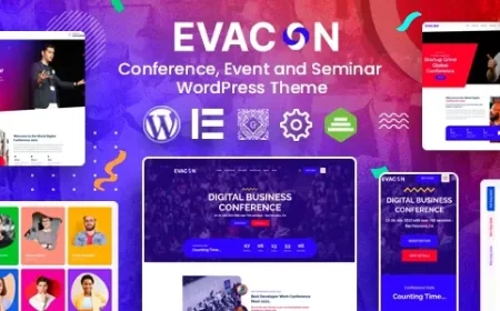 Evacon - Event &amp; Conference WordPress Theme v1.0.10