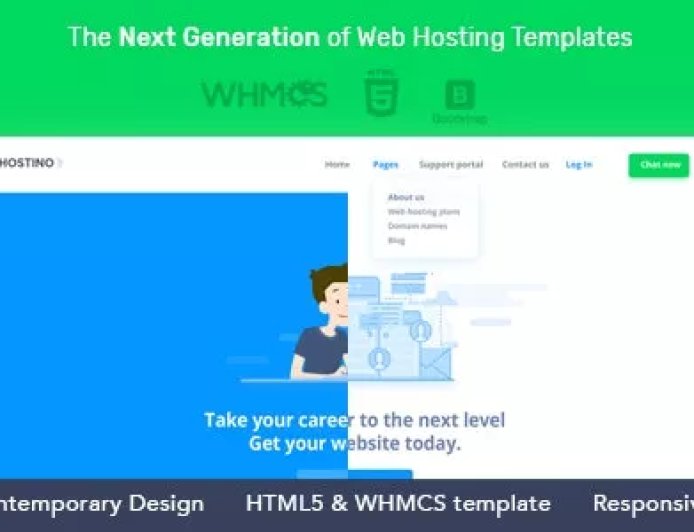 Hostino WHMCS Web Hosting Template