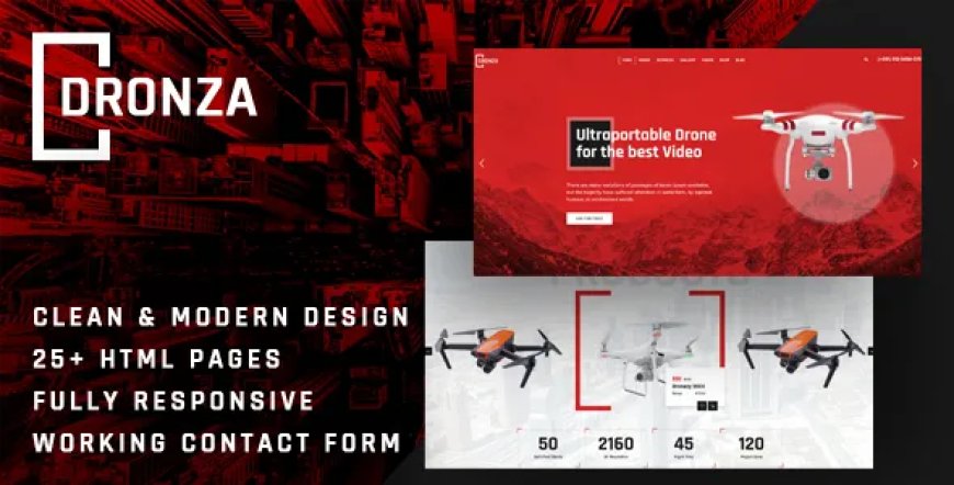 Dronza - Drone Aerial Photography HTML5 Template v1.0