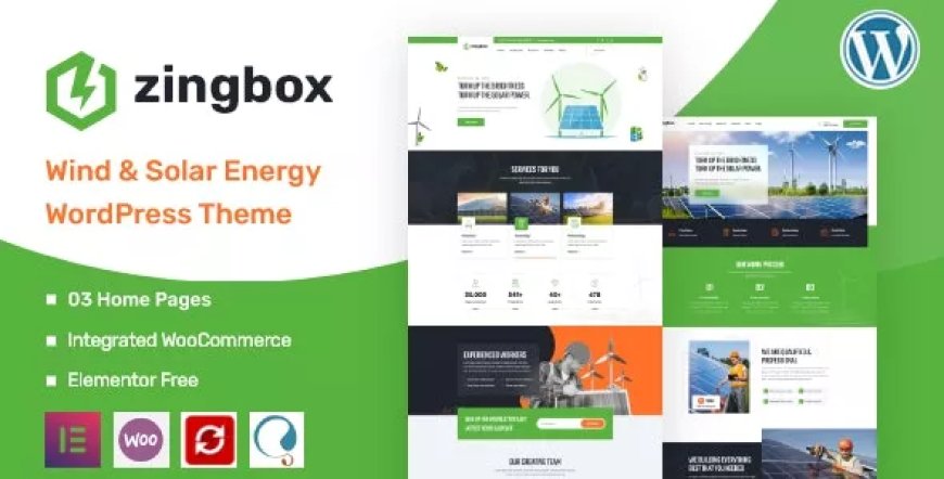 Zingbox v1.0.8 - Wind &amp; Solar Energy WordPress Theme