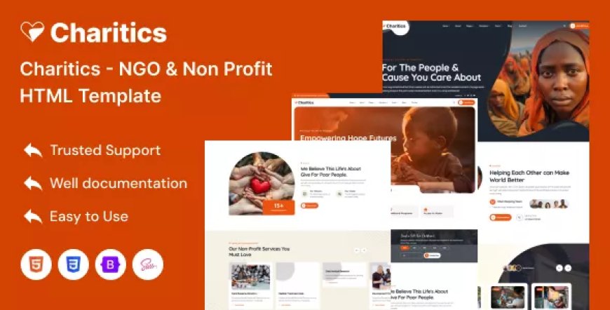 Charitics - NGO &amp; Non Profit HTML Template