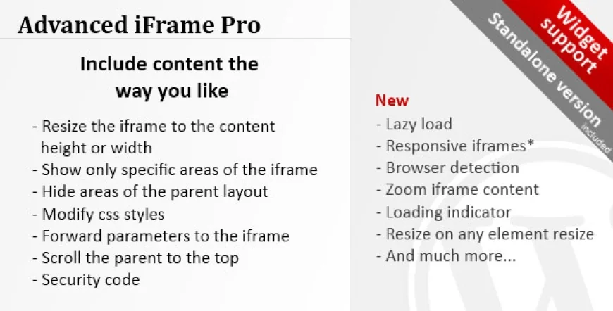 Advanced iFrame Pro