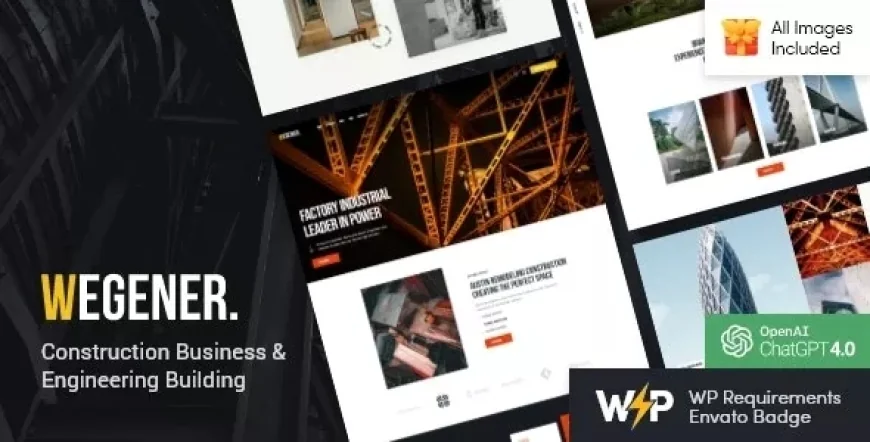 Wegener v2.0.0 - Construction Business &amp; Engineering Building WordPress Theme