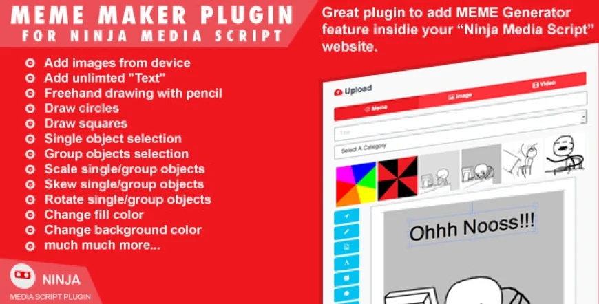 Meme Maker Plugin For Ninja Media Script