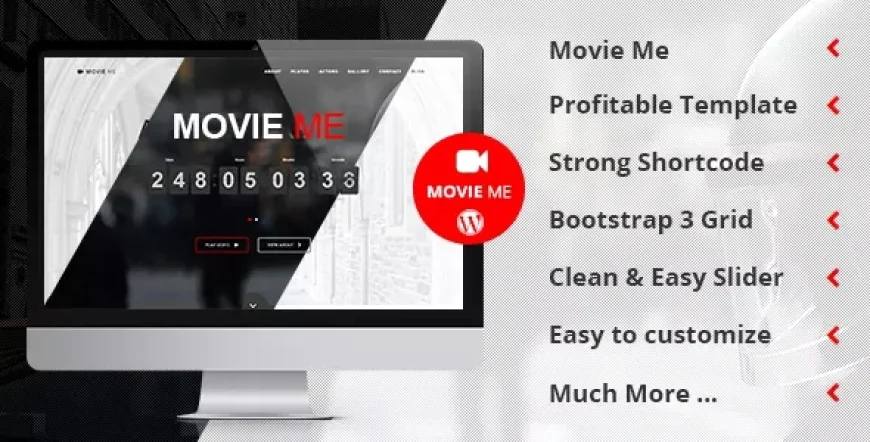 Movie Me - One Page Responsive WordPress Theme v5.7