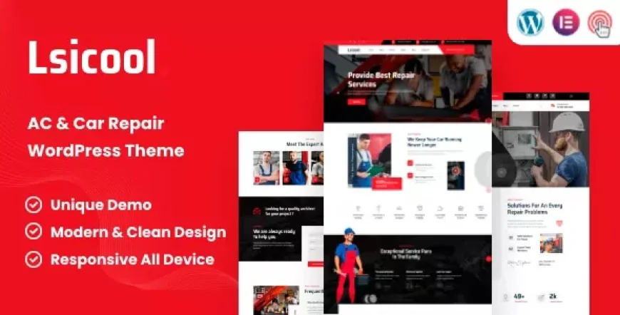 Lsicool v1.1 - AC &amp; Car Repair WordPress Theme