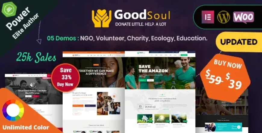GoodSoul - Charity &amp; Fundraising WordPress Theme v2.6