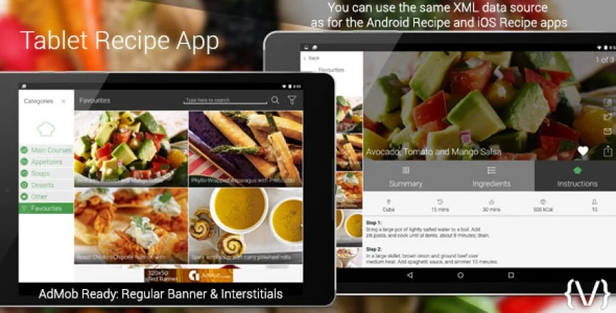 Tablet Recipe App