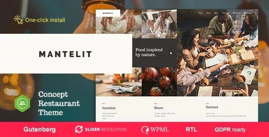 Mantelit v1.1.3 - Food Delivery &amp; Restaurant WordPress Theme