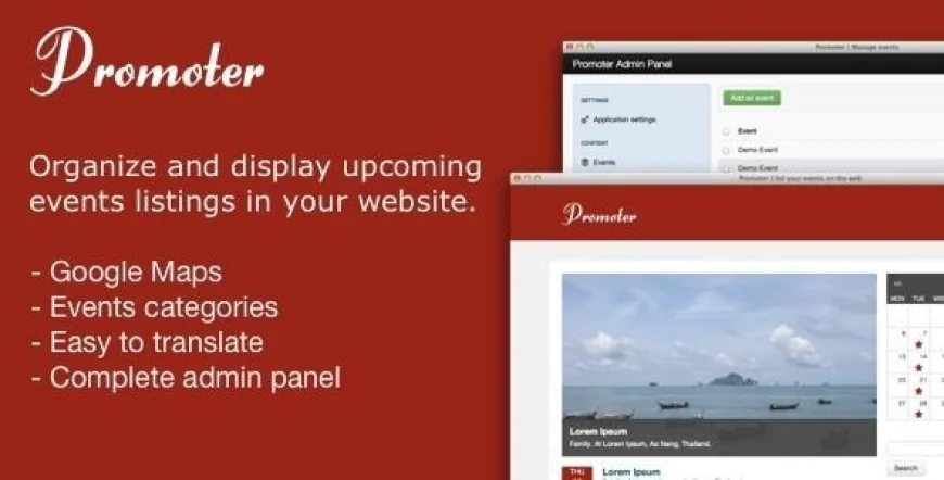 Promoter - Upcomin Events Listing