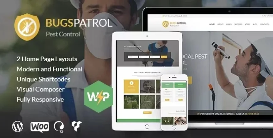 BugsPatrol v1.5.0 - Pest &amp; Insects Control Disinsection Services WordPress Theme