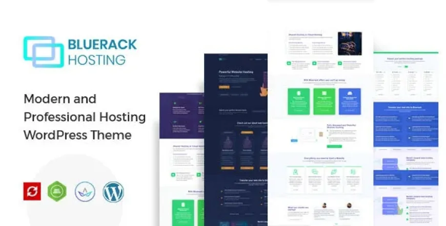 Bluerack - Modern Hosting WordPress Theme v2.7