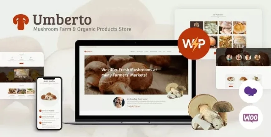 Umberto v1.2.7 - Mushroom Farm &amp; Organic Products Store WordPress Theme