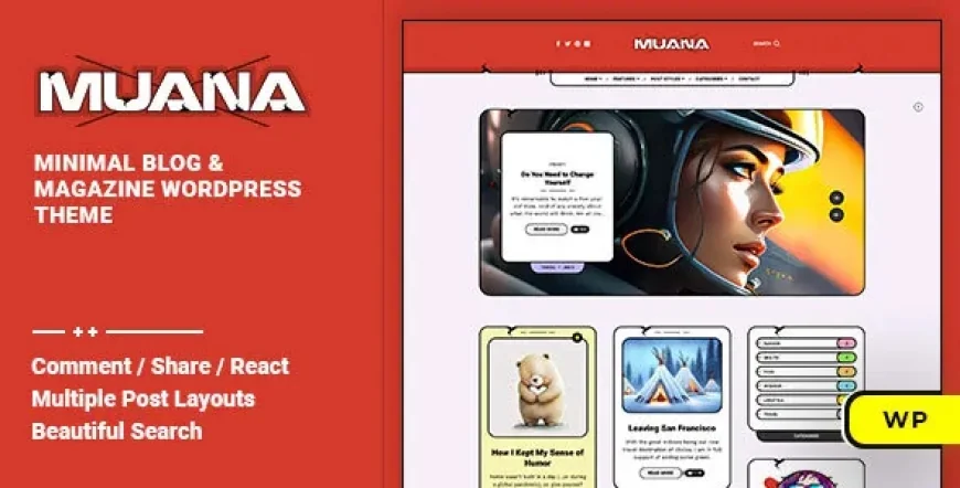 Muana v1.0.2 - Blog &amp; Magazine WordPress Theme