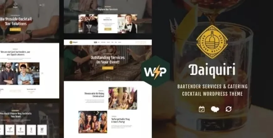 Daiquiri v1.2.0 - Bartender Services &amp; Catering Cocktail WordPress Theme