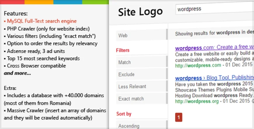 PHP Search Engine & Crawler