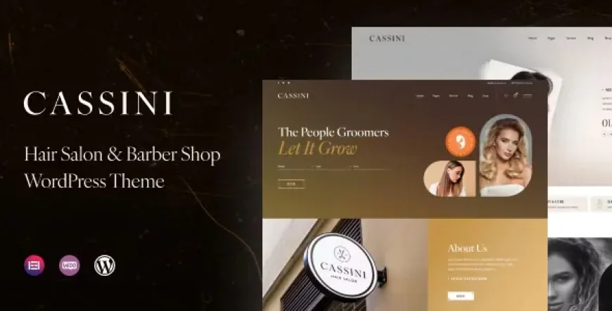 Cassini - Hair Salon &amp; Barber Shop WordPress Theme