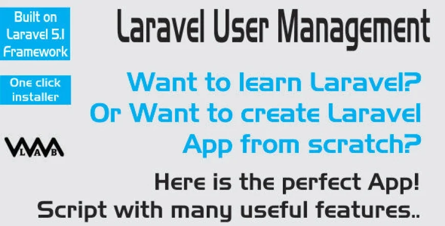 Laravel User Manager - Create L5 project with ease