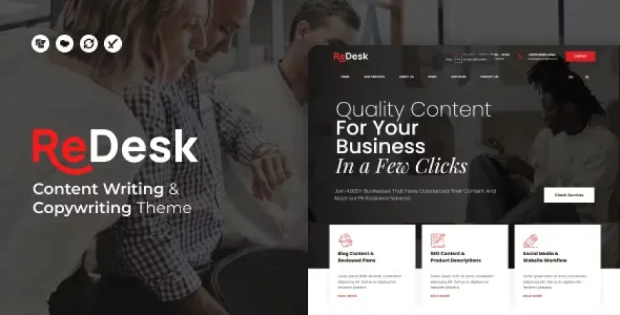 ReDesk - Content Writing &amp; Copywriting Theme