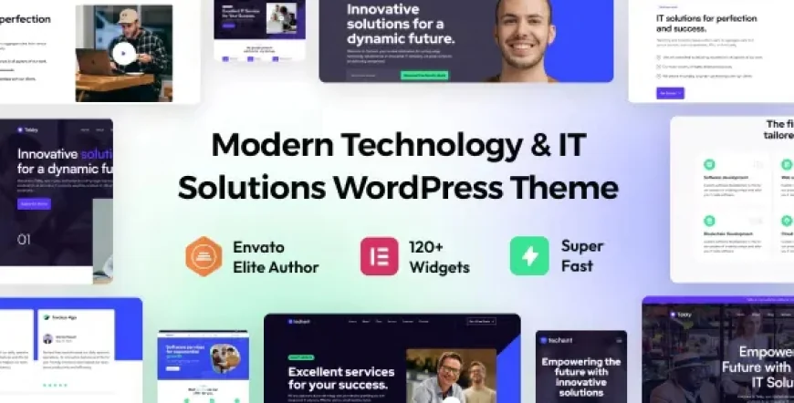 Techant - Technology &amp; IT Solutions WordPress Theme