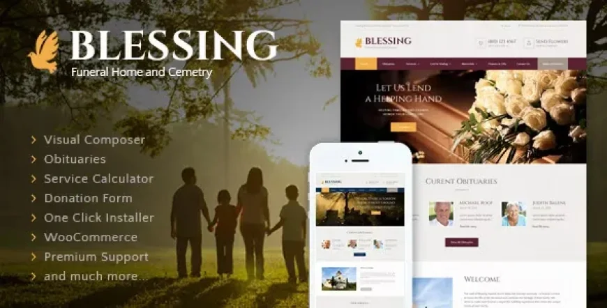 Blessing v3.2.9 - Funeral Home Services &amp; Cremation Parlor WordPress Theme