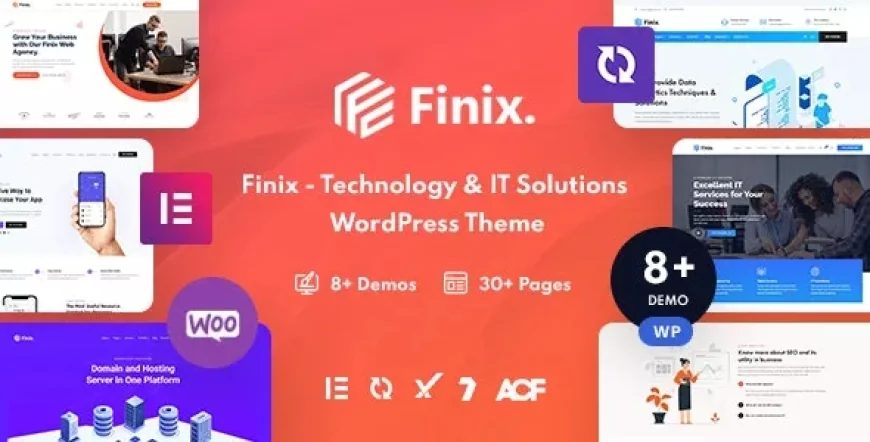 Finix v2.0.0 - Technology &amp; IT Solutions WordPress Theme