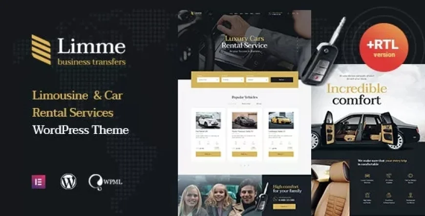 Limme v1.2.3.1 - Limousine Transfers &amp; Car Dealer WordPress Theme + RTL