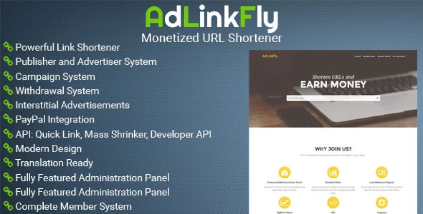 AdLinkFly v3.1.1 - Monetized URL Shortener