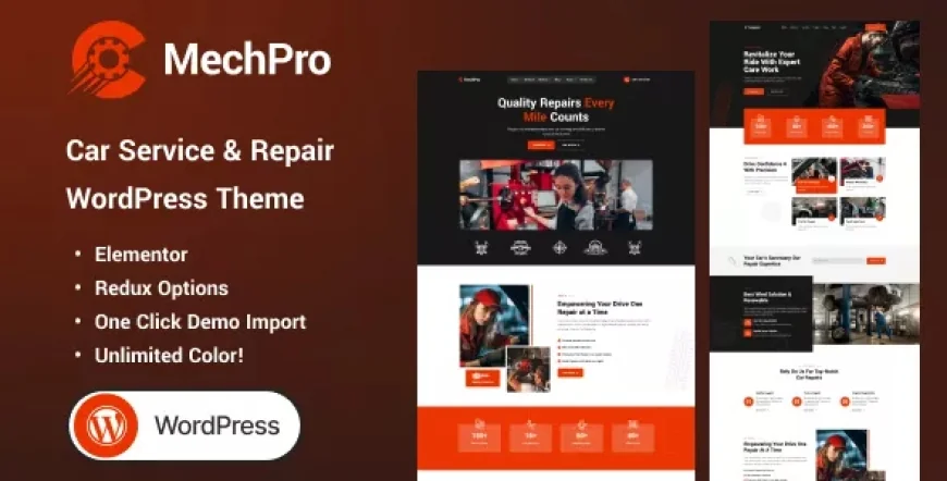 Mechpro - Car Service &amp; Repair WordPress Theme