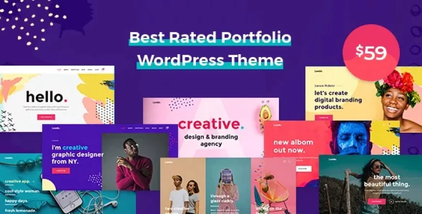 Leedo - Modern, Colorful &amp; Creative Portfolio WordPress Theme v2.0.2