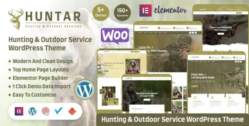 Huntar - Hunting &amp; Outdoor WordPress Theme