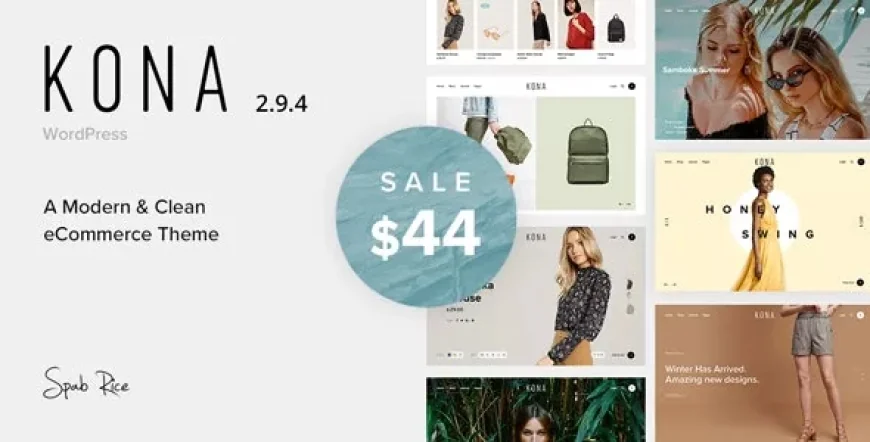 Kona v2.9.41 - Modern &amp; Clean eCommerce WordPress Theme