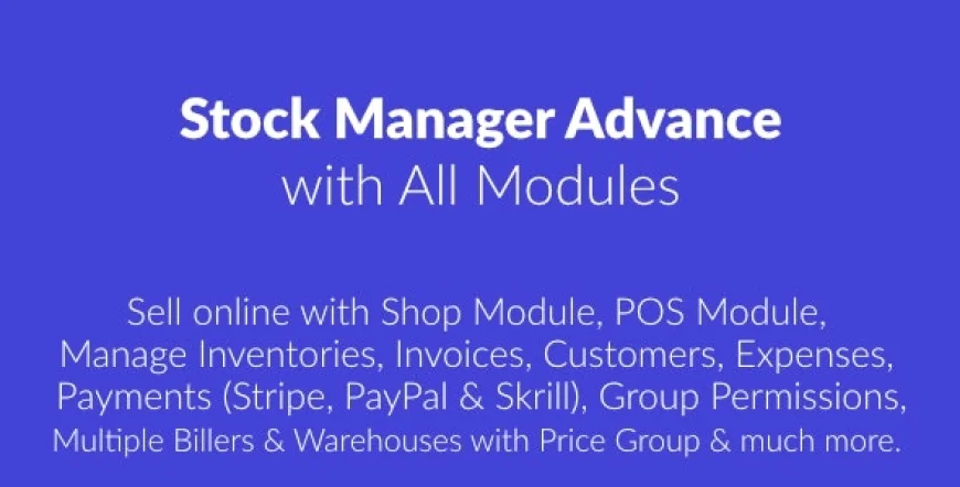 Stock Manager Advance with All Modules v4.0.0 beta4