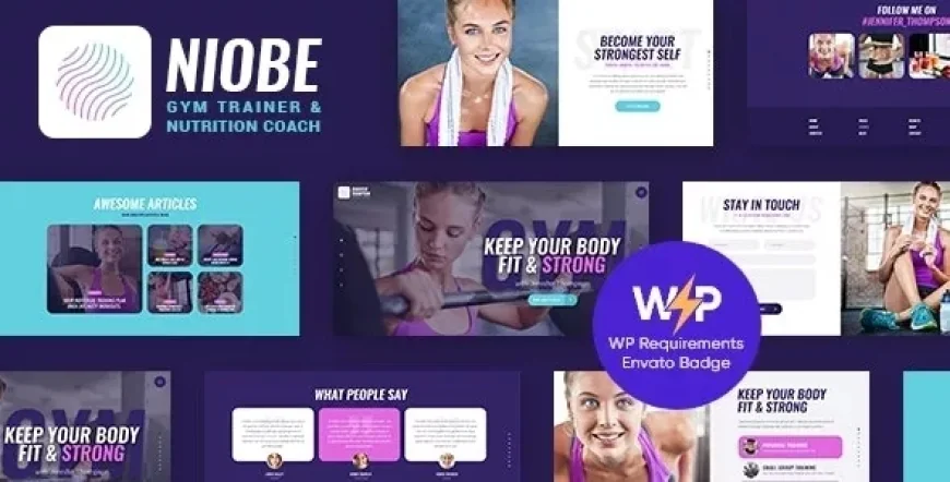 Niobe v1.1.11 - A Gym Trainer &amp; Nutrition Coach WordPress Theme