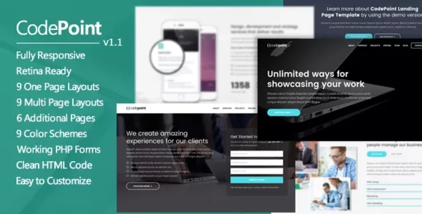 CodePoint - Multi-Purpose Landing Page WordPress Theme v1.2.5