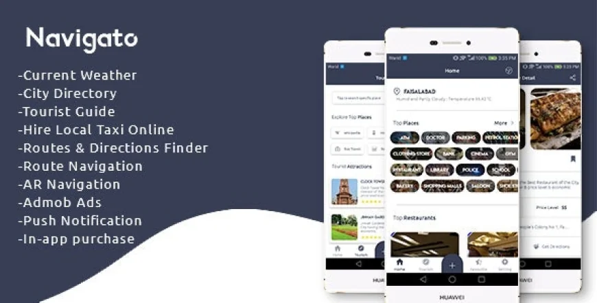 Navigato v1.1 - City Directory + Tourist Guide + Navigation app