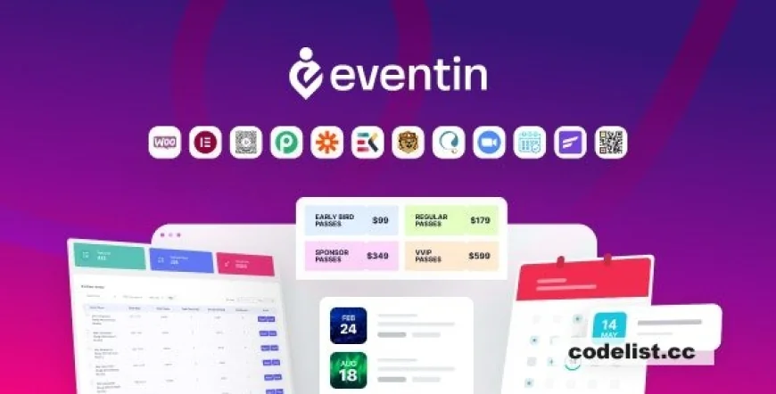 WP Eventin v4.0.7 - Events Manager &amp; Tickets Selling Plugin for WooCommerce