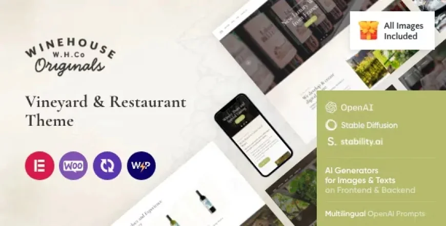 Wine House v3.12 - Vineyard &amp; Restaurant Liquor Store WordPress Theme
